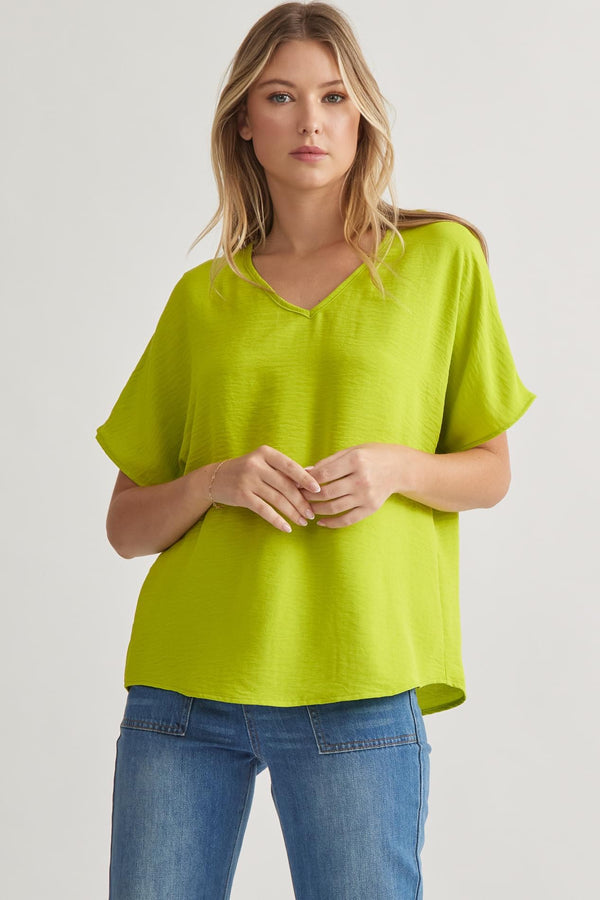 'Look for This' Top - Lime
