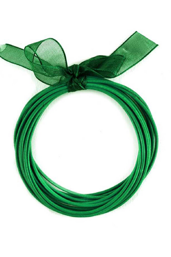 Elastic Bracelet Set - Green