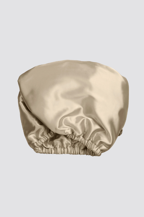 Kitsch Satin Wrapped Hair Towel - Champagne