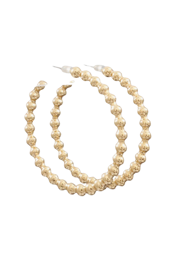 Gold Ball Hoops