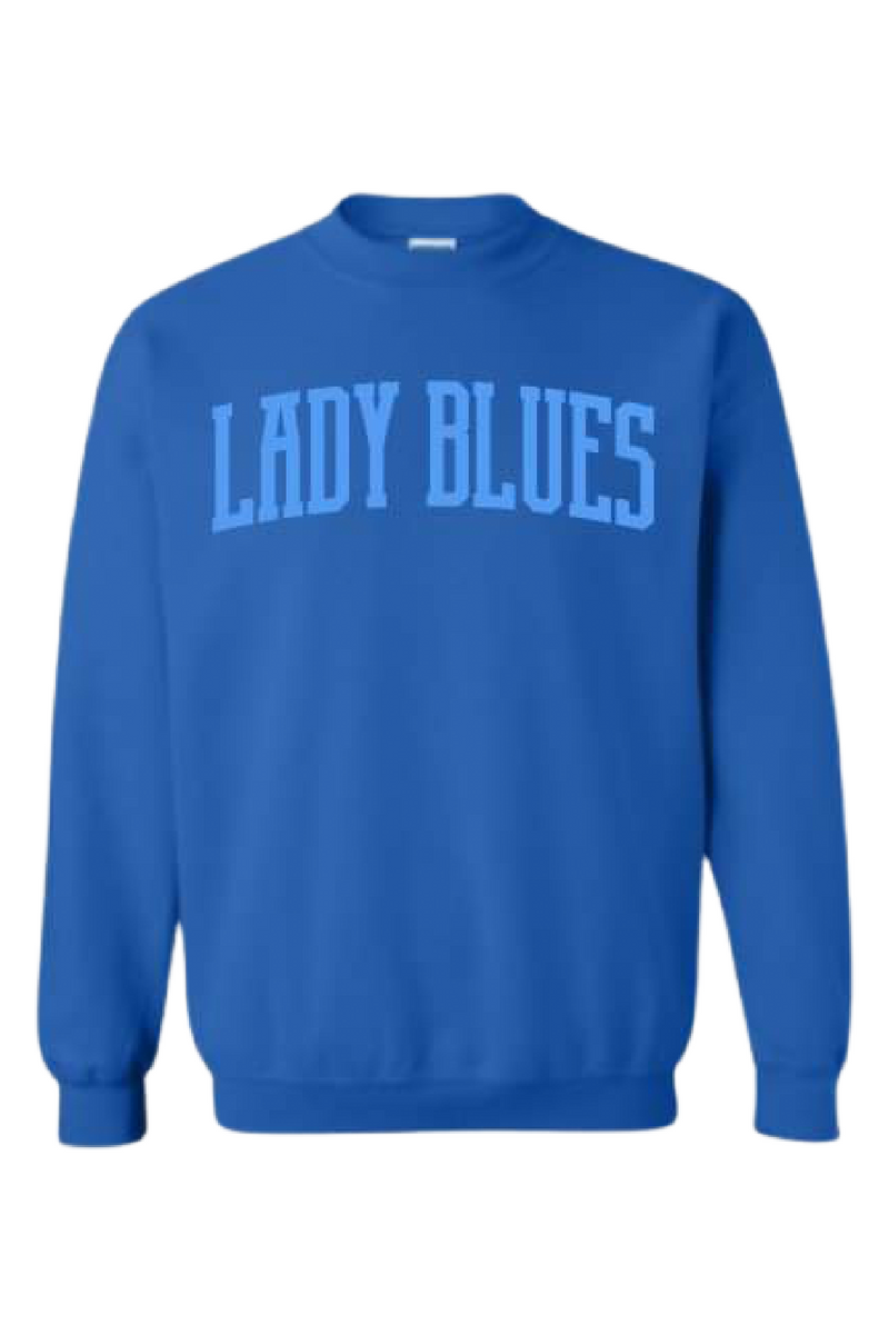 Lady Blues Puff Print Sweatshirt