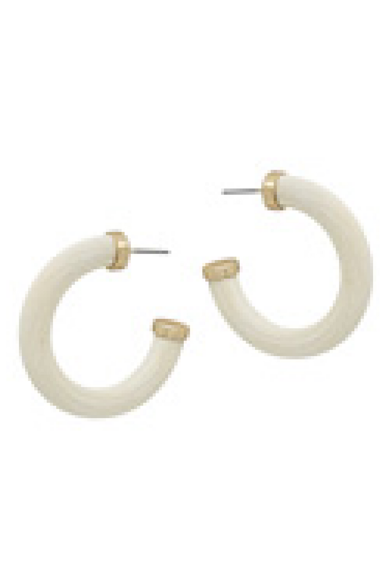 Wooden Hoops - White