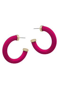 Wooden Hoops - Fuchsia