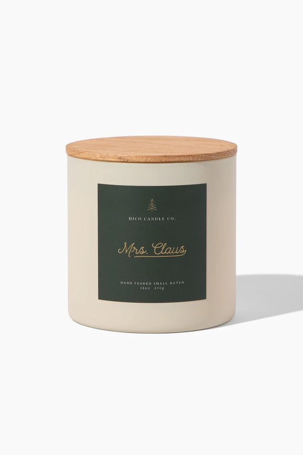 Mrs Claus Candle 14 oz | Hico Candle Co