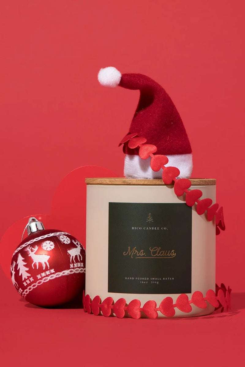 Mrs Claus Candle 14 oz | Hico Candle Co