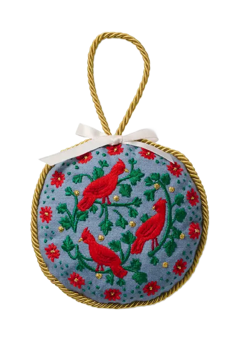 Christmastide Embroidered - Cardinals | Rifle Paper Co.