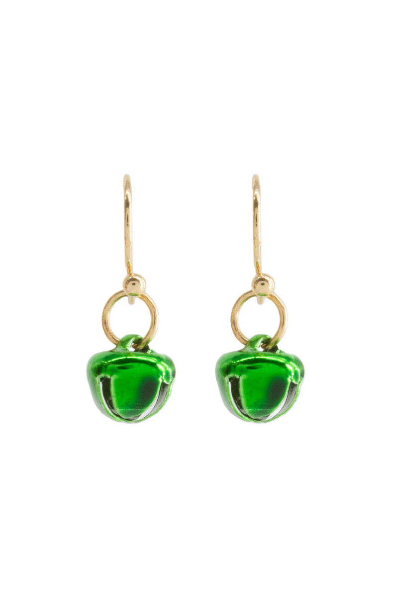 Green Bell Earrings