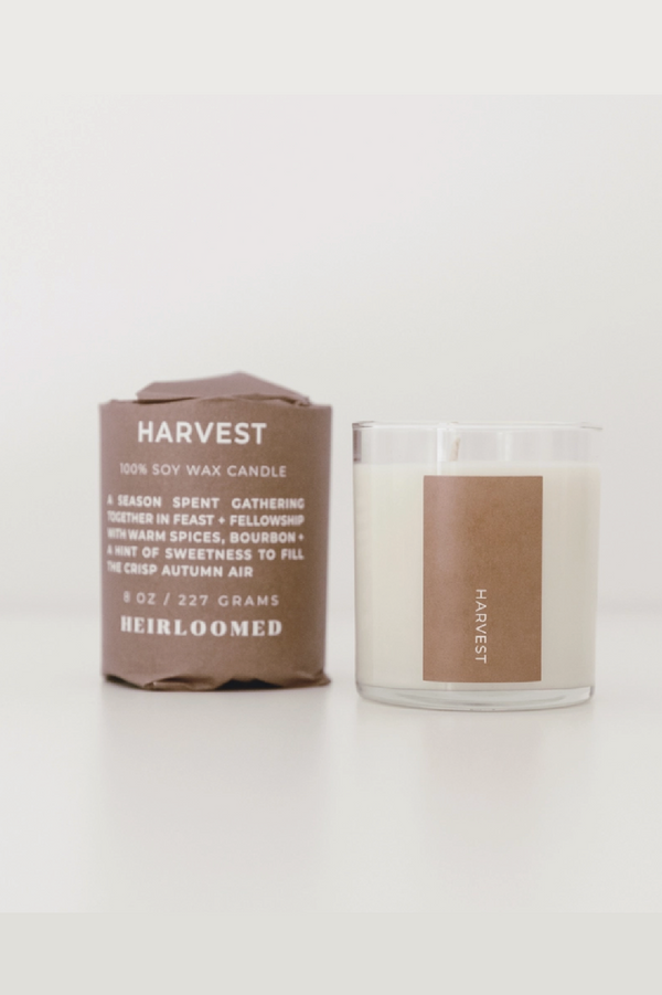Harvest Heirloomed Wrapped Candle