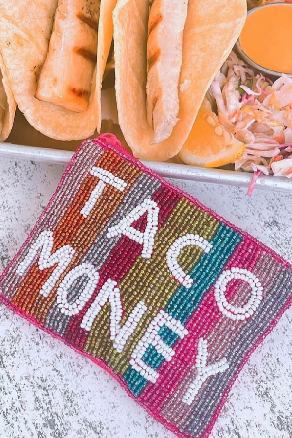 Taco Money Keychain Pouch