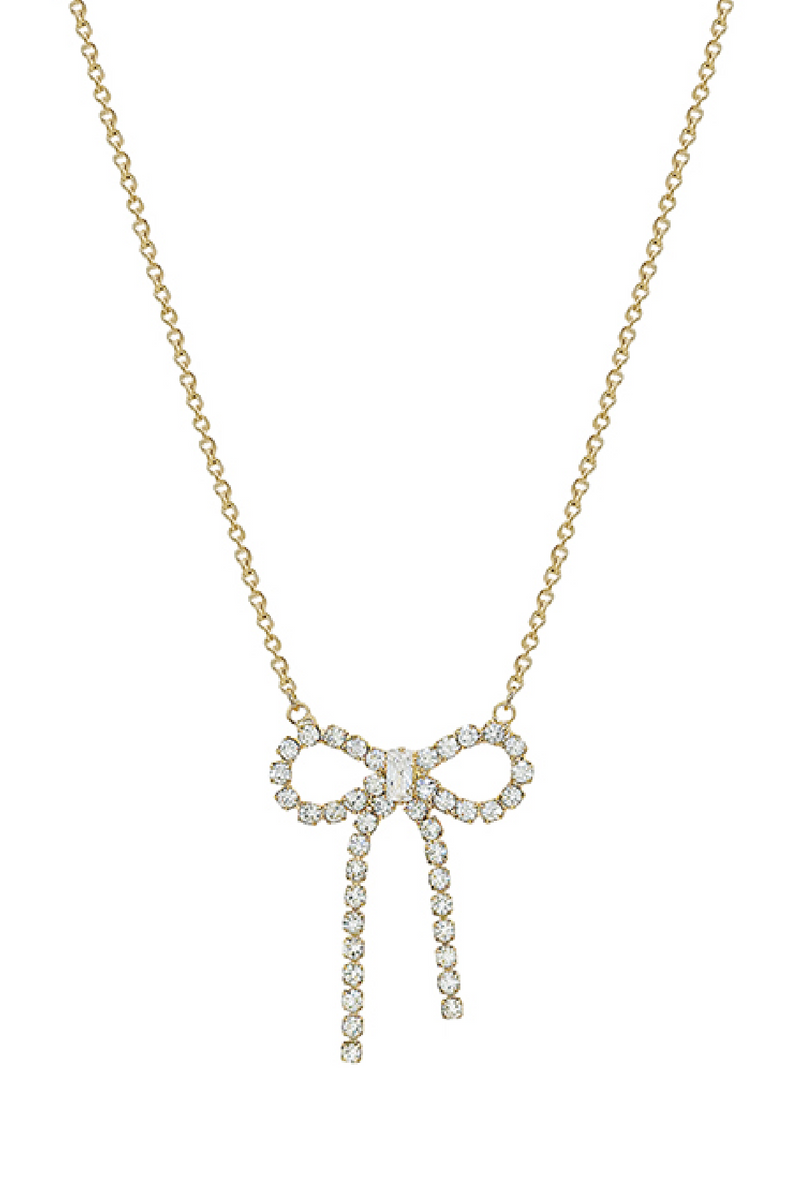 Gold Bow Necklace