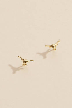 Steer Earrings - Gold