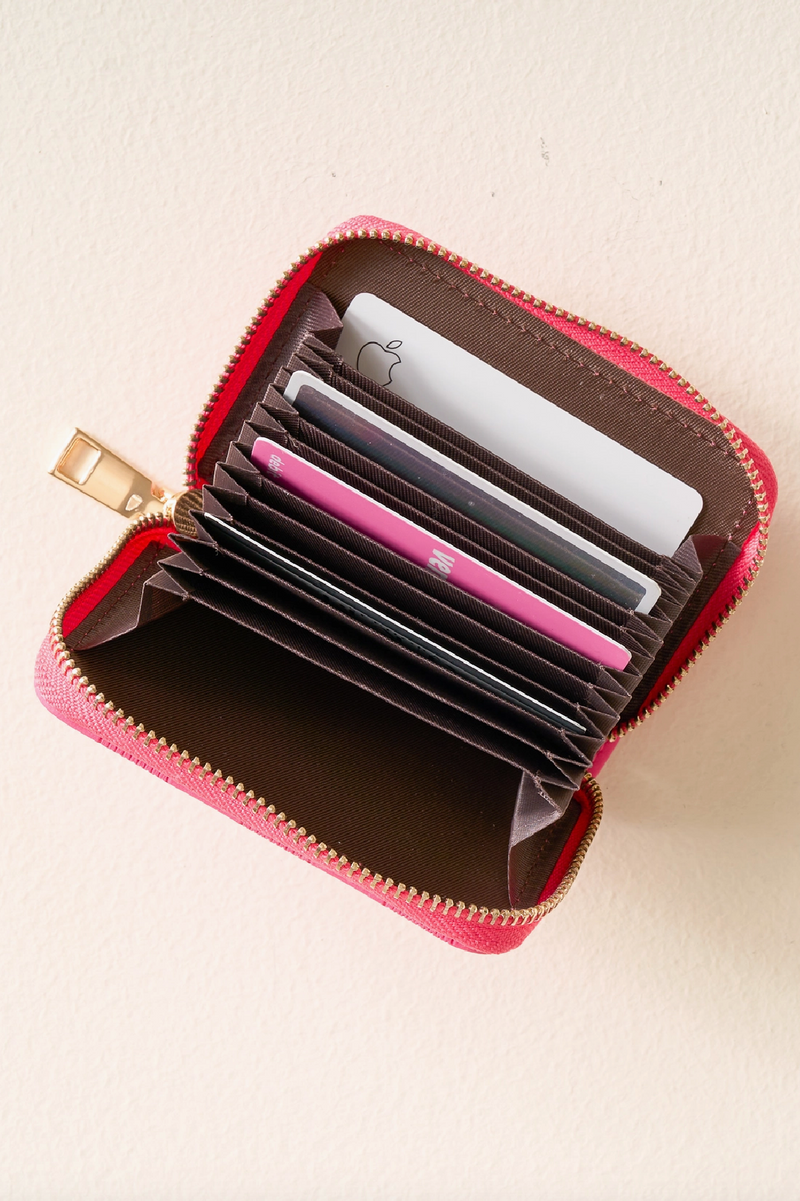 Zip Around Wallet - Hot Pink