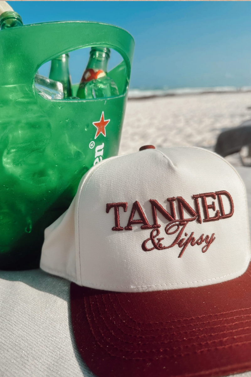 Tanned & Tipsy Vintage Trucker Hat