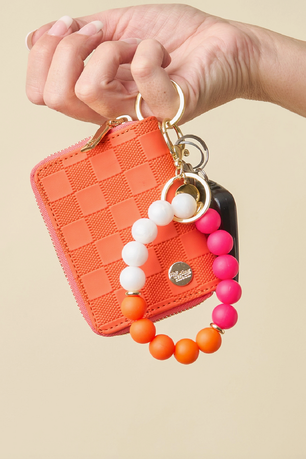 Silicone Beaded Keychain - Howdy Honey