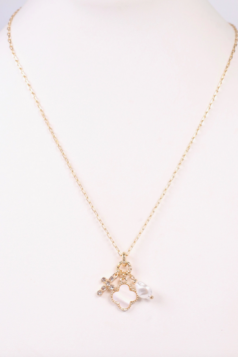 Bianco Necklace with Charms Gold