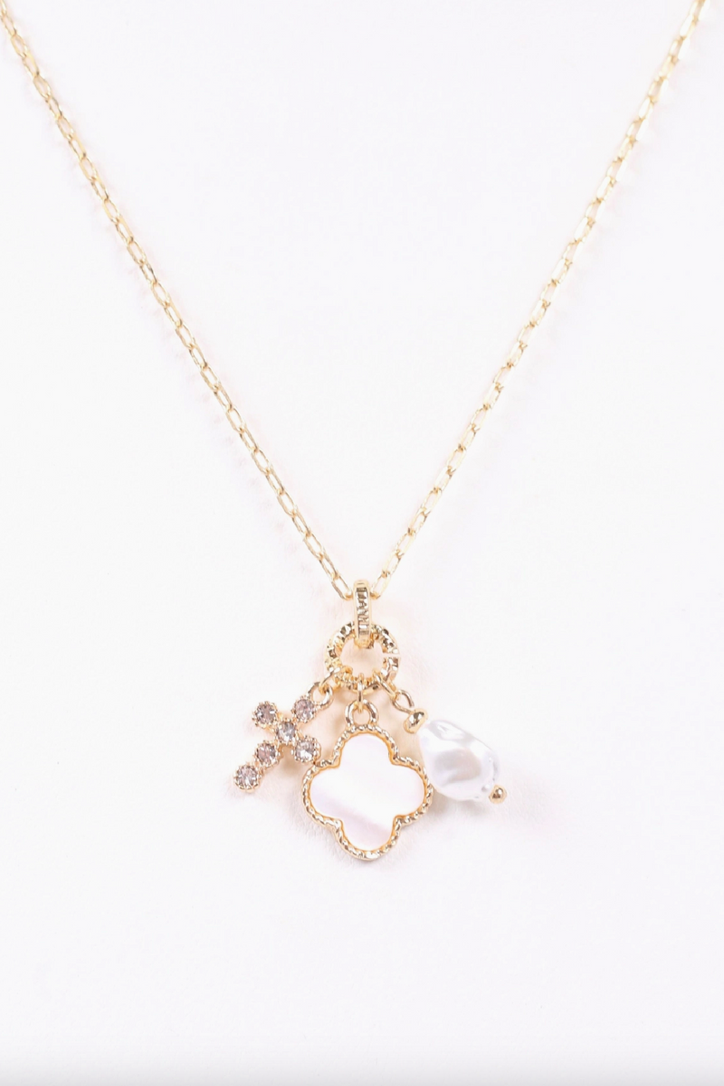 Bianco Necklace with Charms Gold