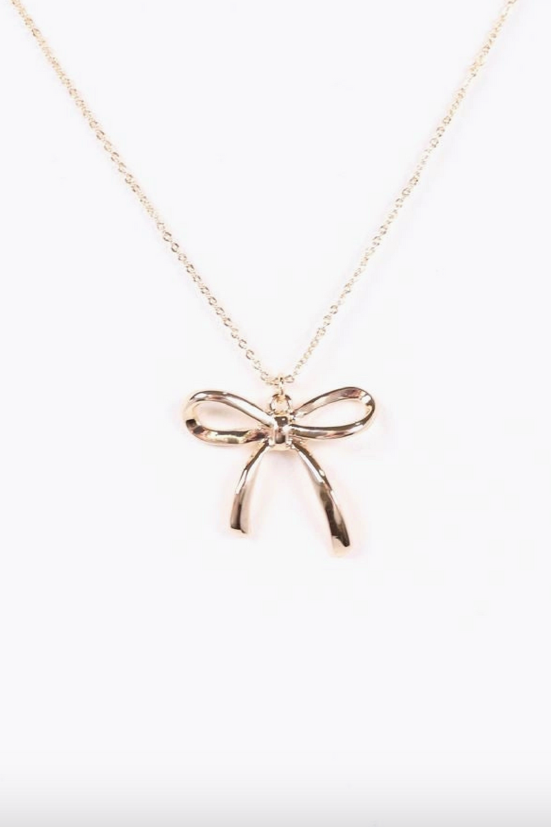 Phillips Bow Necklace Gold