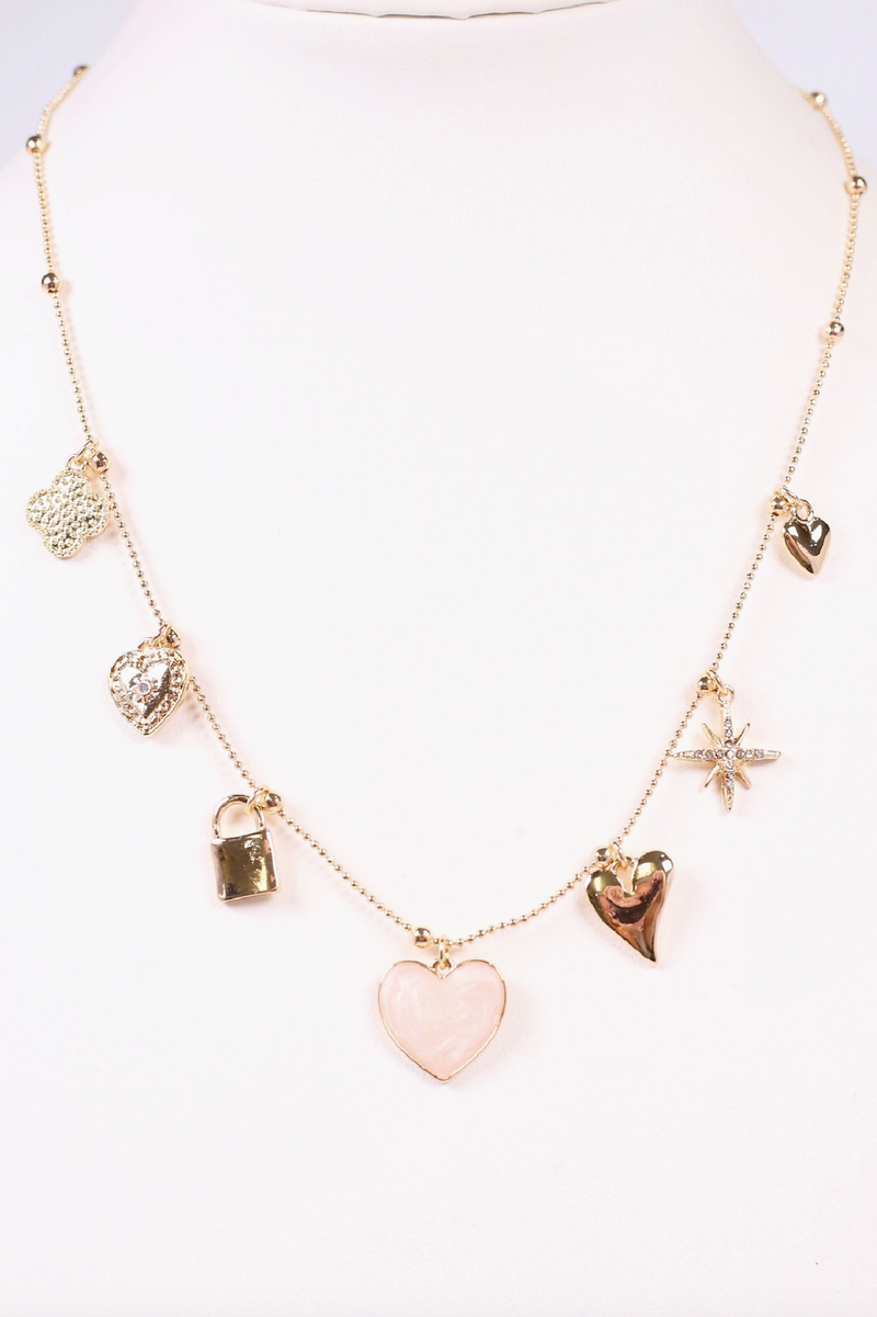 Stamberg Charms Necklace Gold