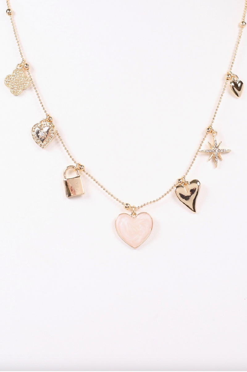 Stamberg Charms Necklace Gold