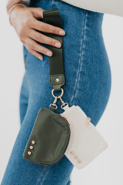 Dolly Dual Pouch Wristlet - Olive