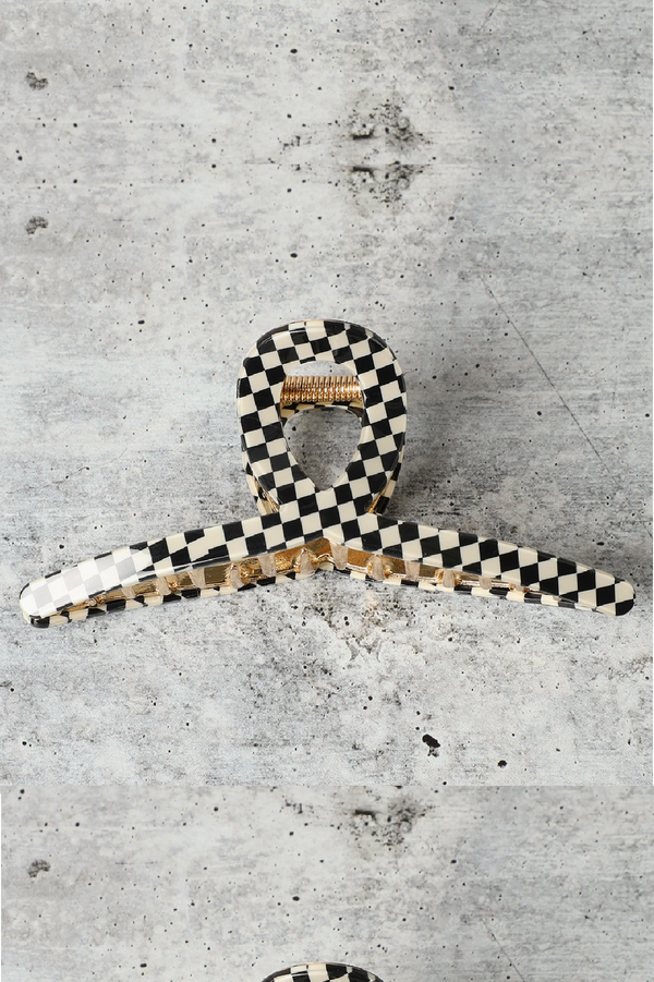 Checkered Claw Clip