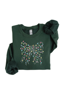 Holiday Coquette Bow Sweatshirt