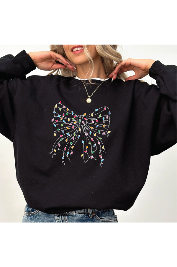 Holiday Coquette Bow Sweatshirt