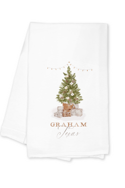 Graham Watercolor Holiday Tea Towel