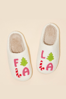 Fa La La La Slippers