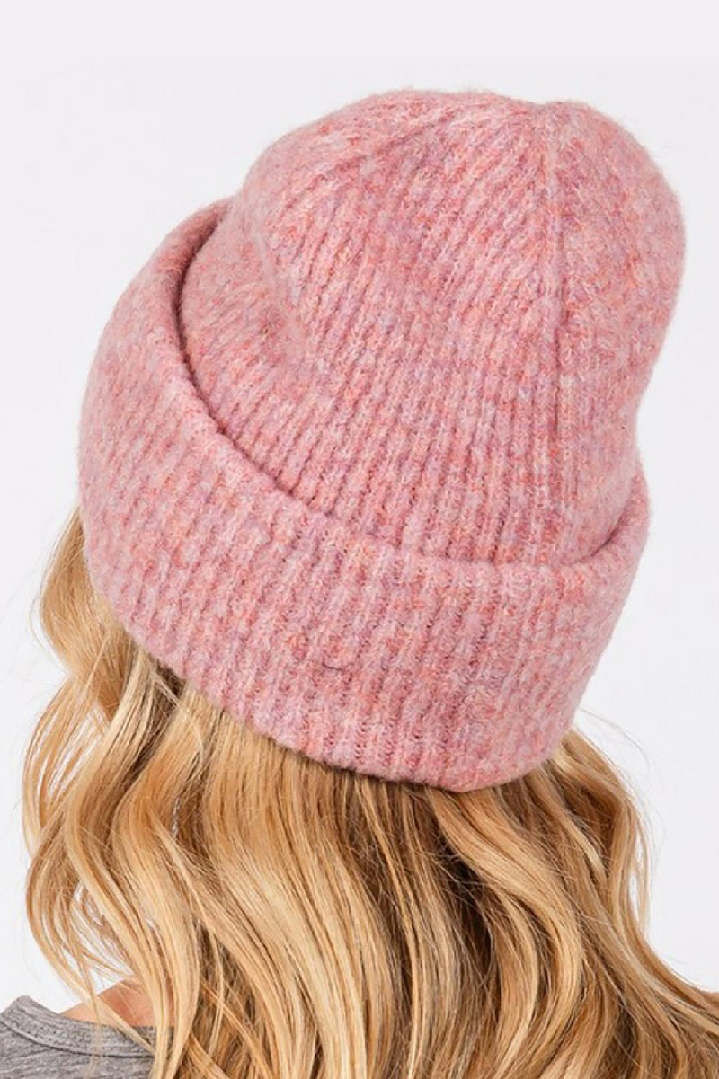 Knit Beanie - Blush