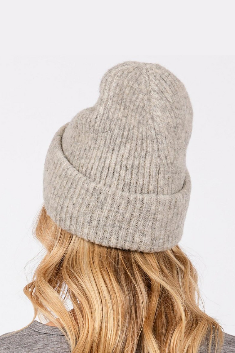 Knit Beanie - Gray