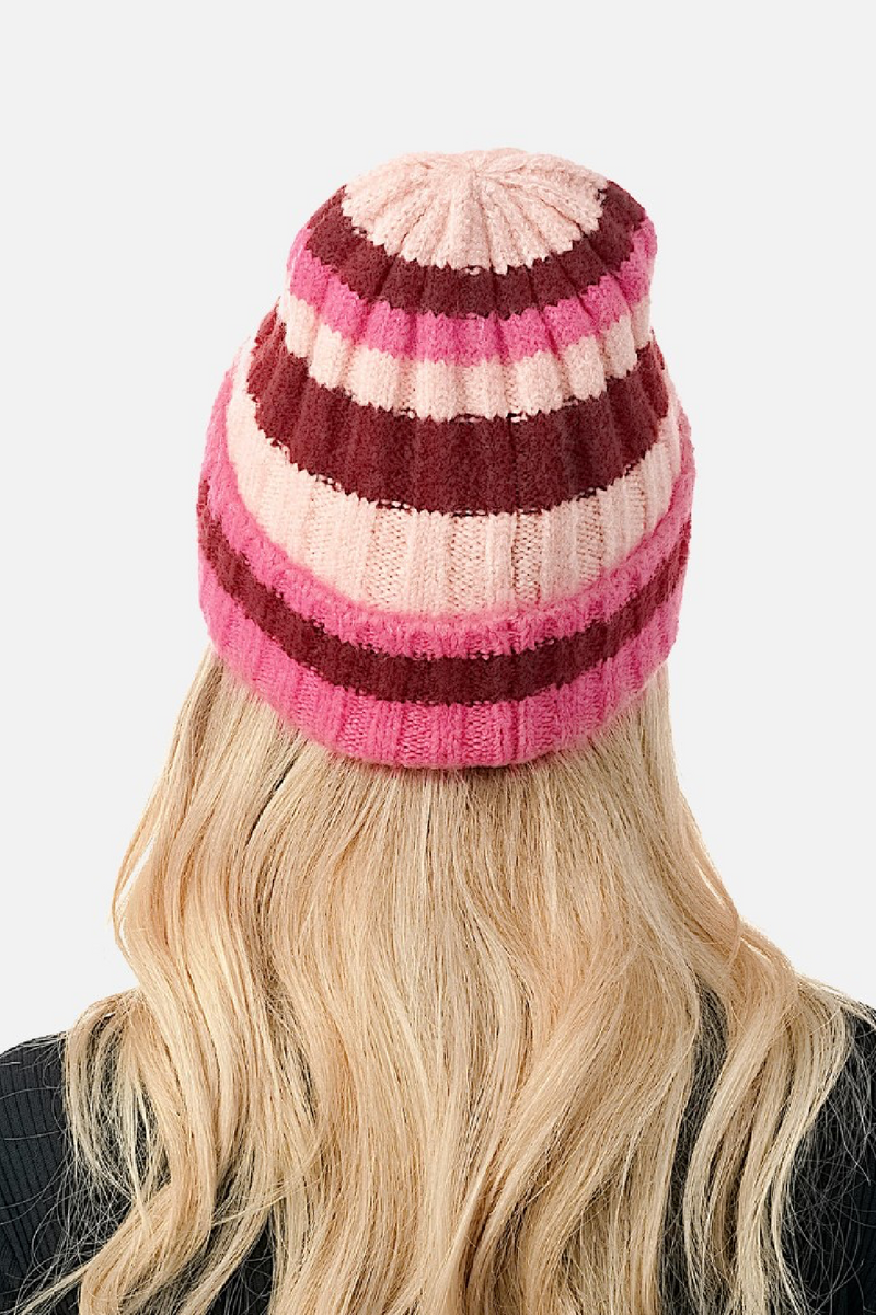 Knit Striped Beanie