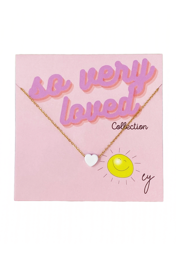 You are Loved Necklace - White