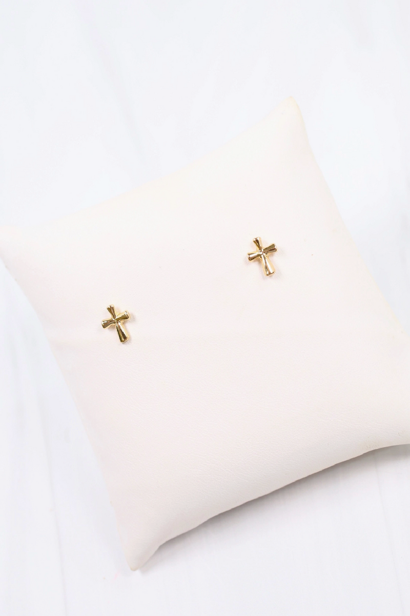 Anmore Cross Studs