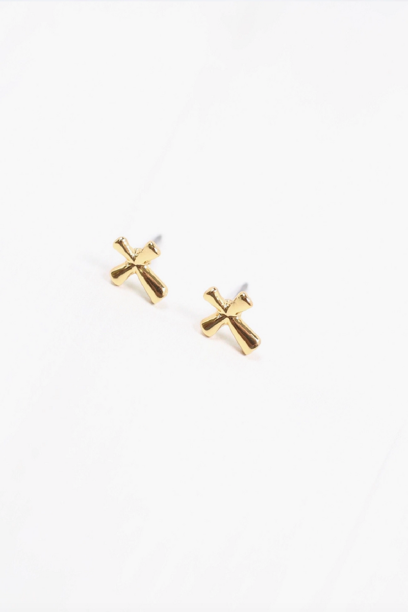 Anmore Cross Studs