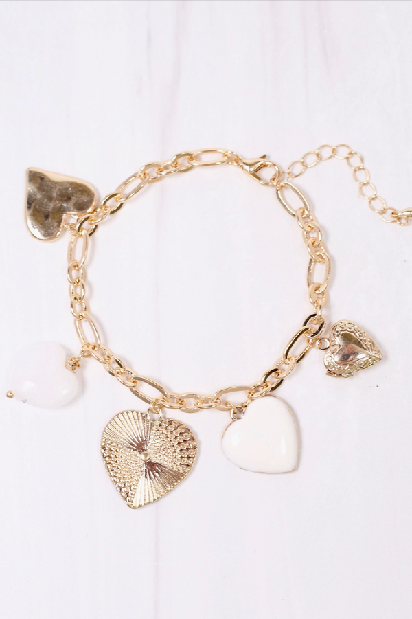 Heart Charm Bracelet