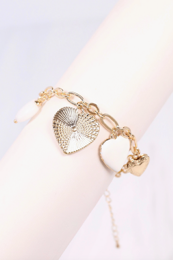 Heart Charm Bracelet