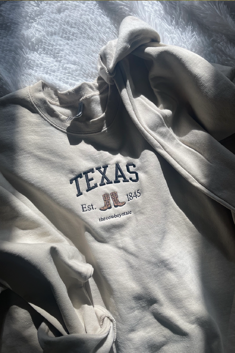 Texas Embroidered Sweatshirt