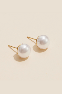 Large Classic Pearl Studs