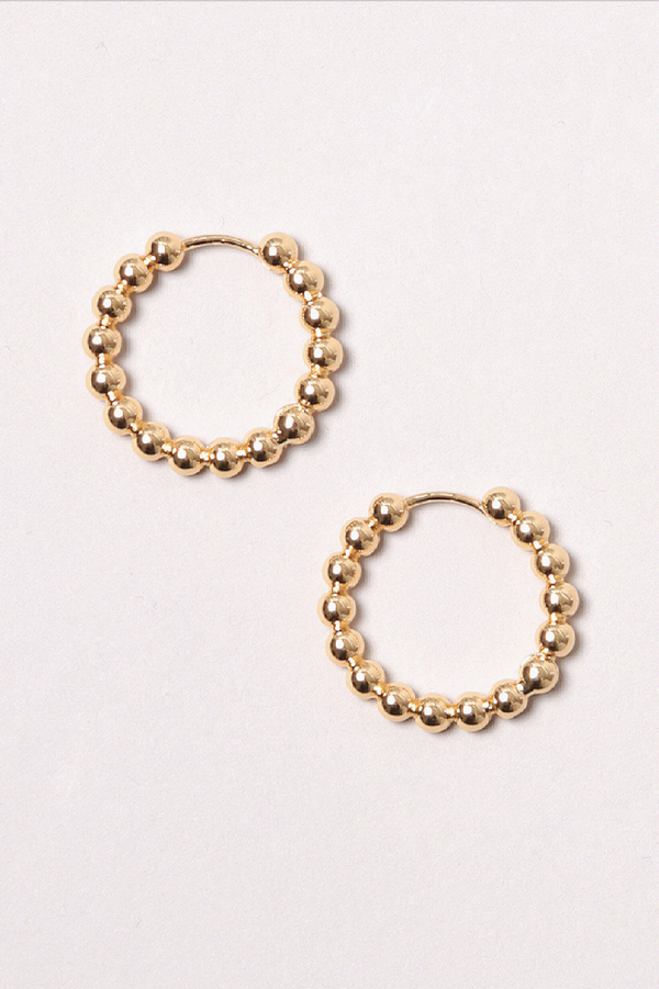 Ball Hoop Earrings