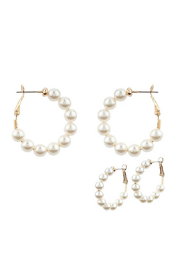 Pearl Hoops