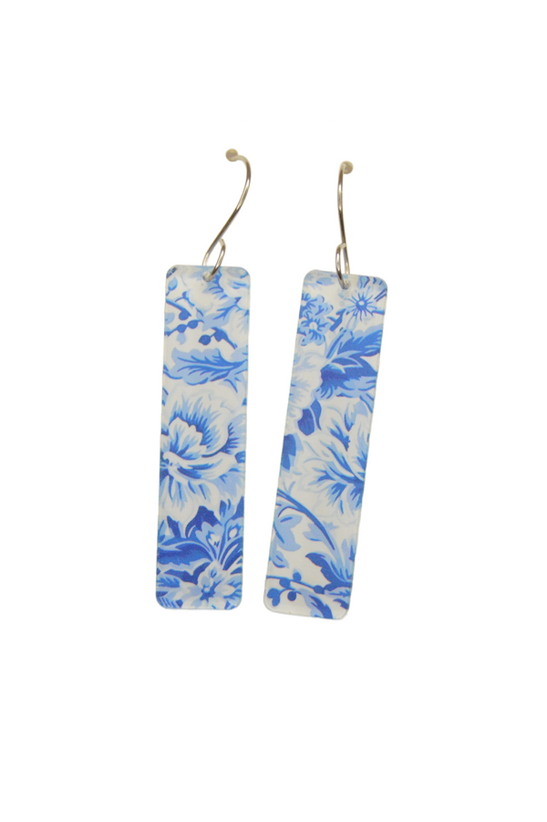 Blue + White Chinoiserie Earrings