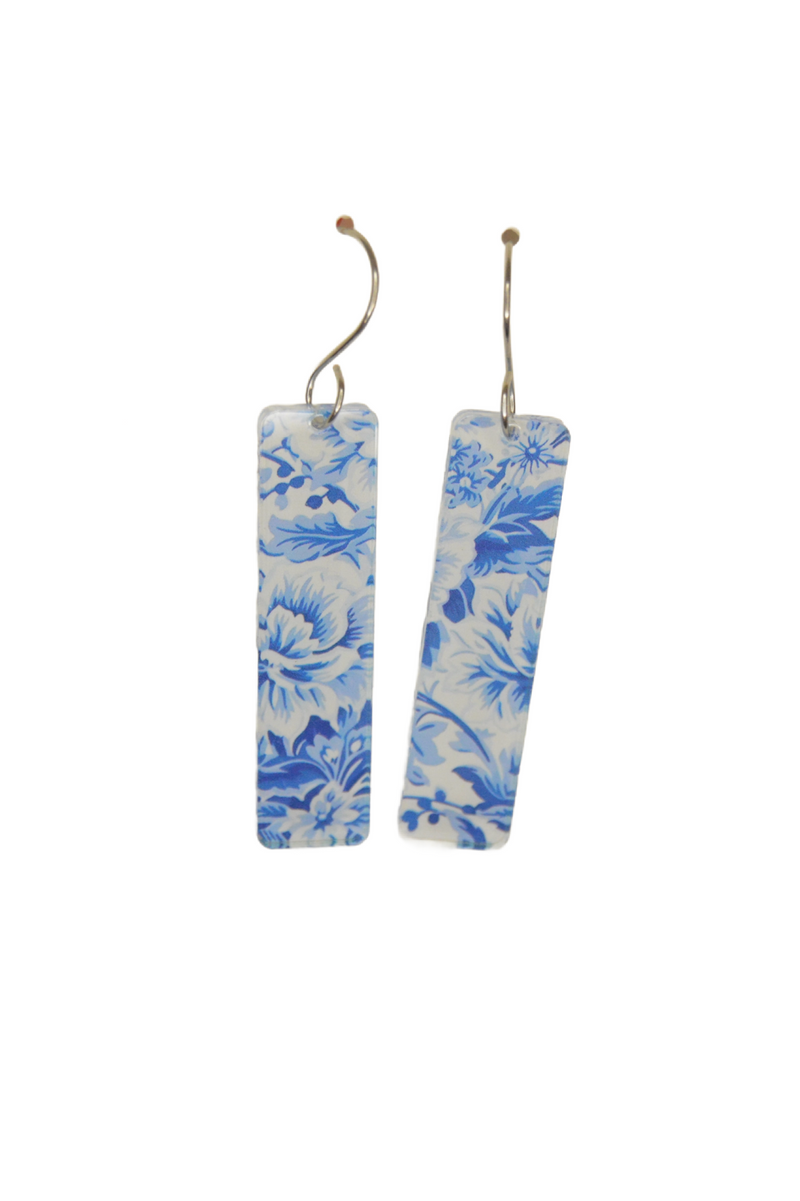 Blue + White Chinoiserie Earrings