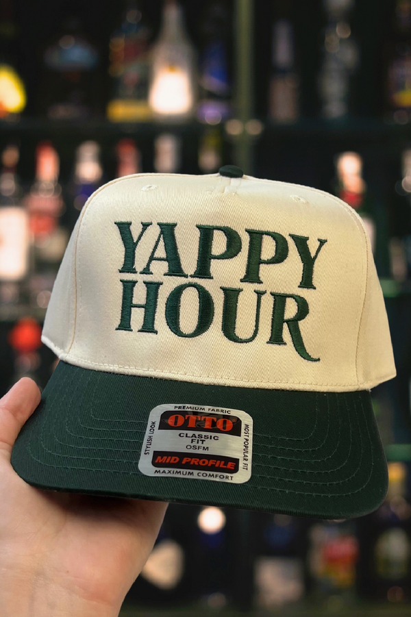 Yappy Hour Embroidered Trucker Hat