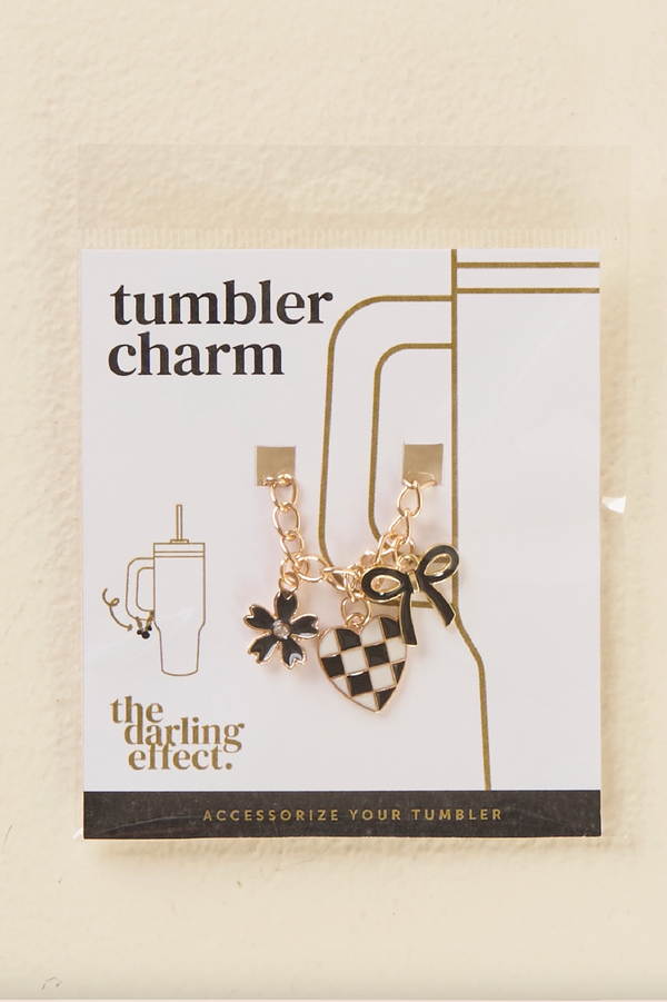 Tumbler Charm - Checkered