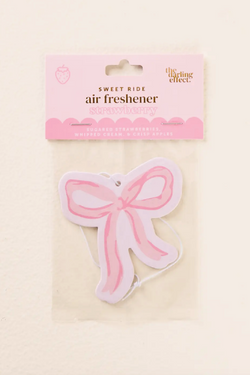 Car Air Freshener - Bow Pink