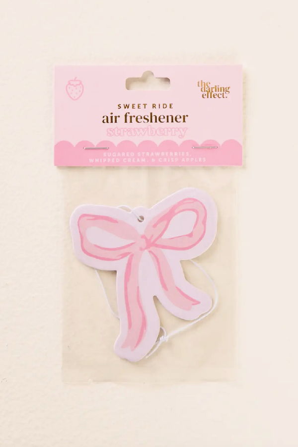 Car Air Freshener - Bow Pink