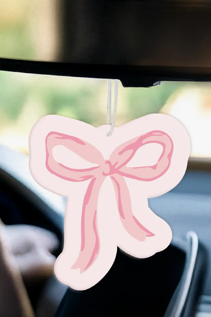 Car Air Freshener - Bow Pink