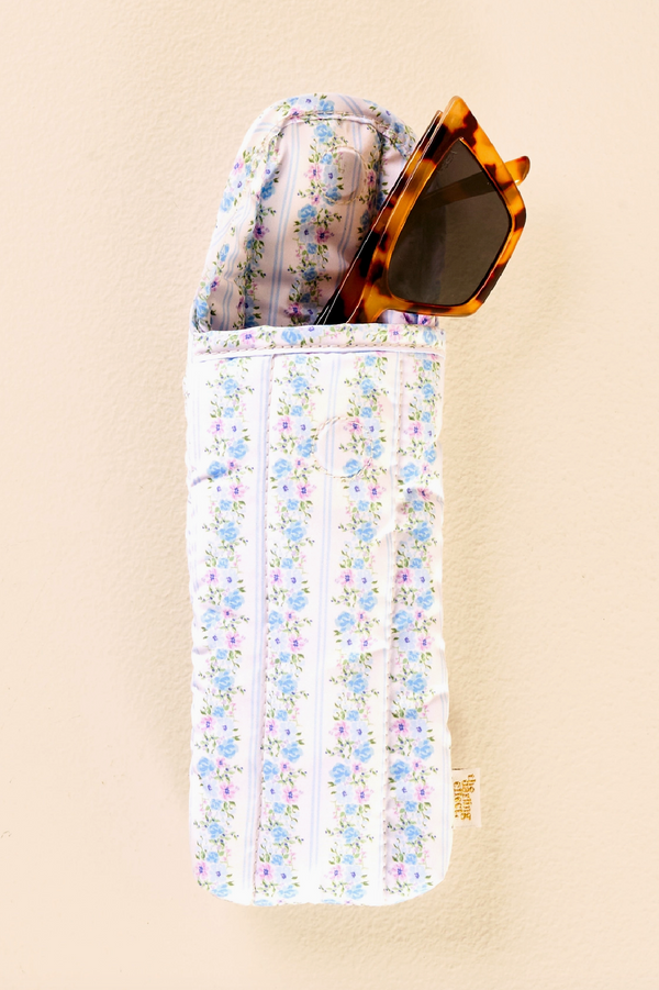 Sunglasses Case - Petal Parade Blue