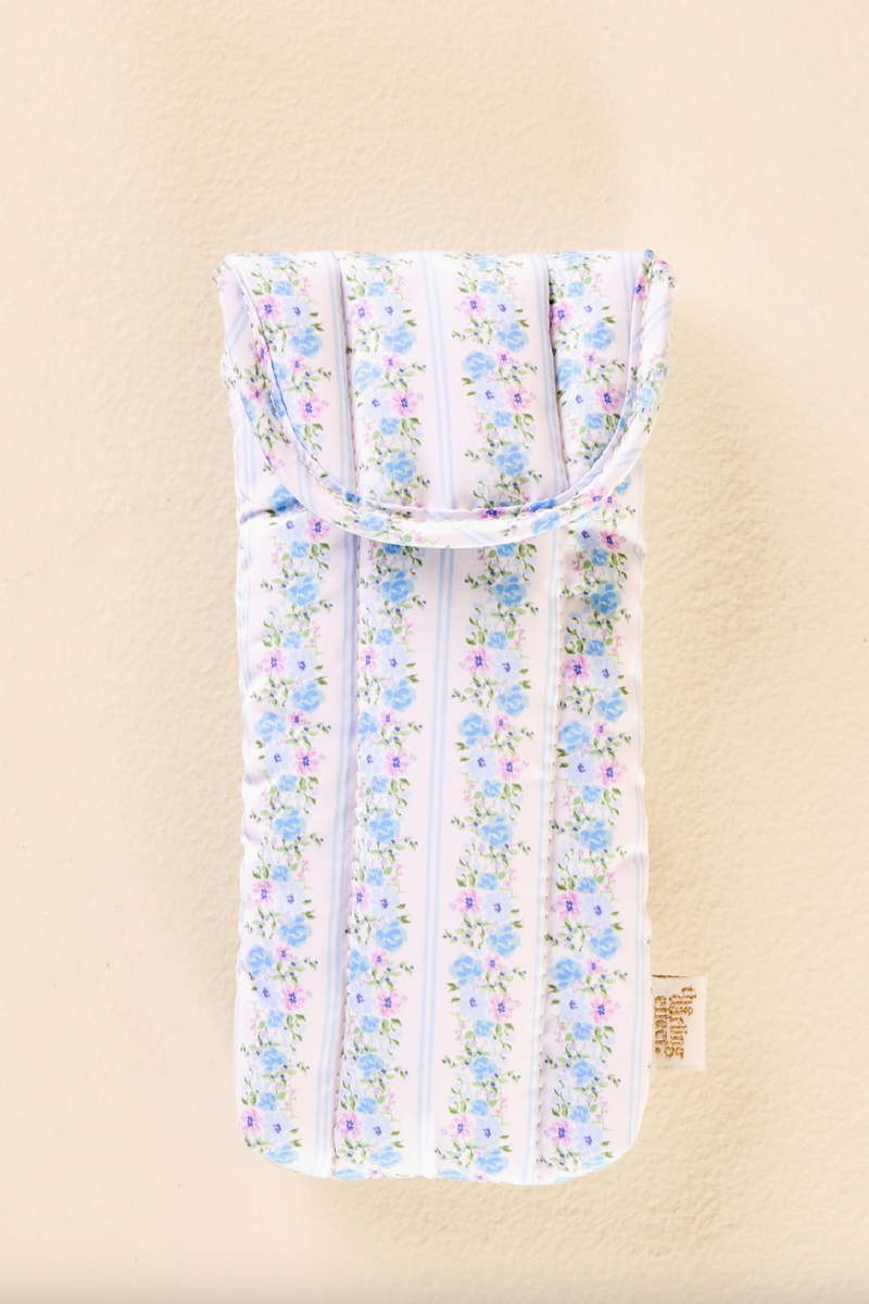 Sunglasses Case - Petal Parade Blue